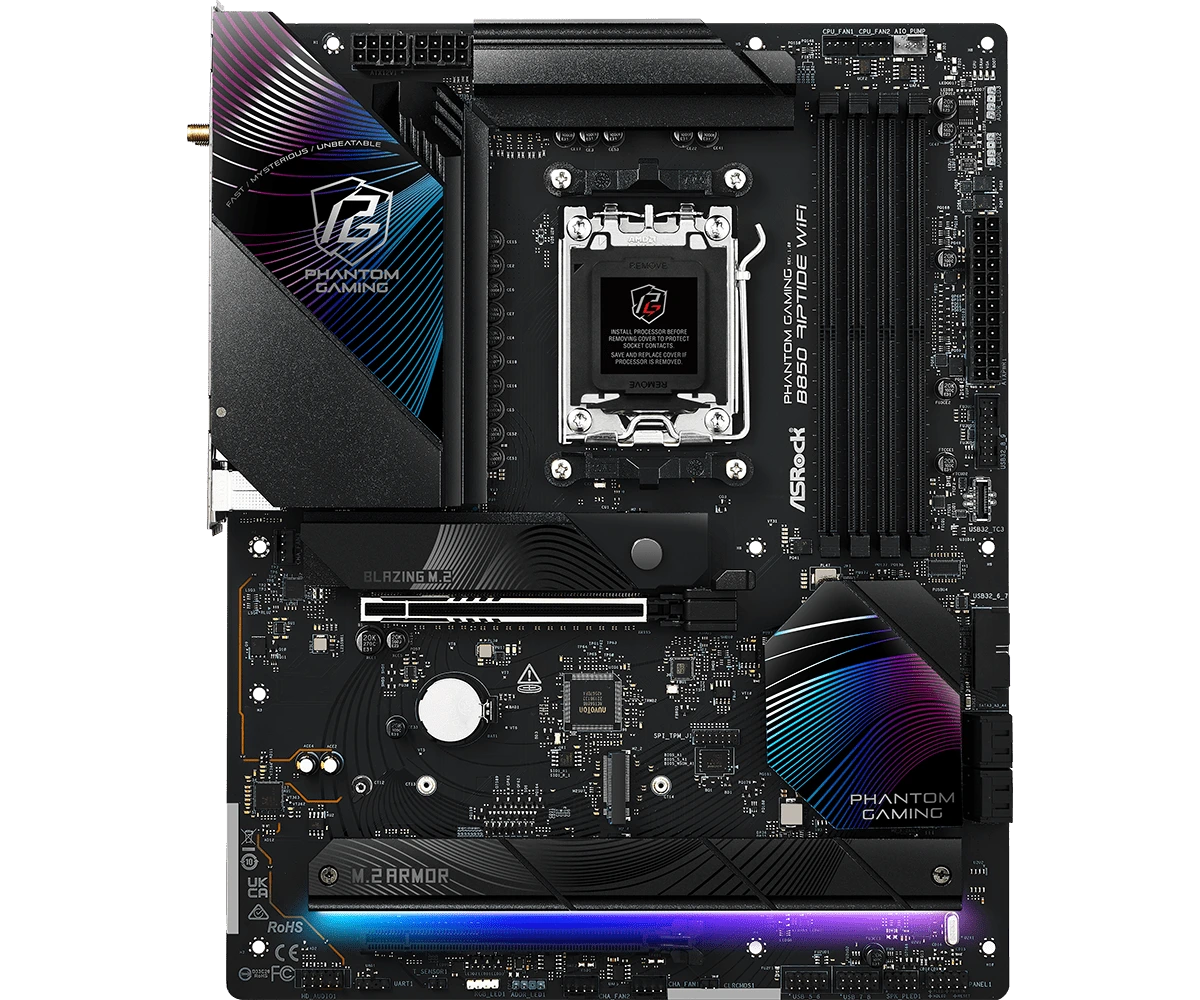 Schwarzes Premium Mainboard für Gaming-PC