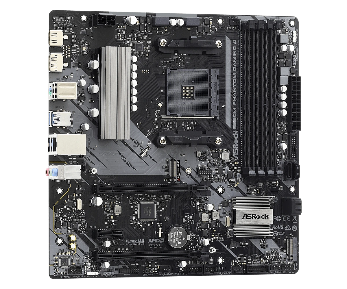 Schwarzes Mainboard für Gaming-PC