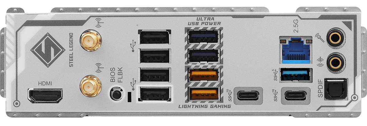 Asrock B850 Steel Legend WiFi IO Schield