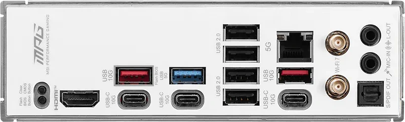 MSI MPG X870E EDGE TI WIFI (AM5) IO Schield.webp