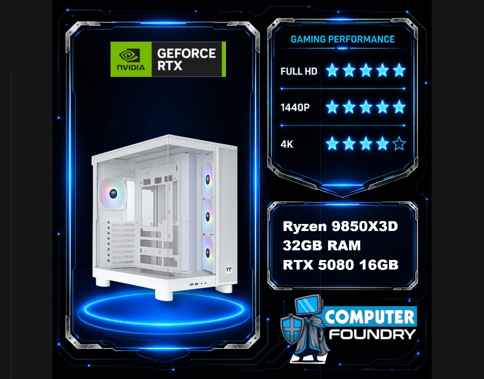 ANGEL 4k Gaming PC Ryzen 9800X3D - RTX 5080