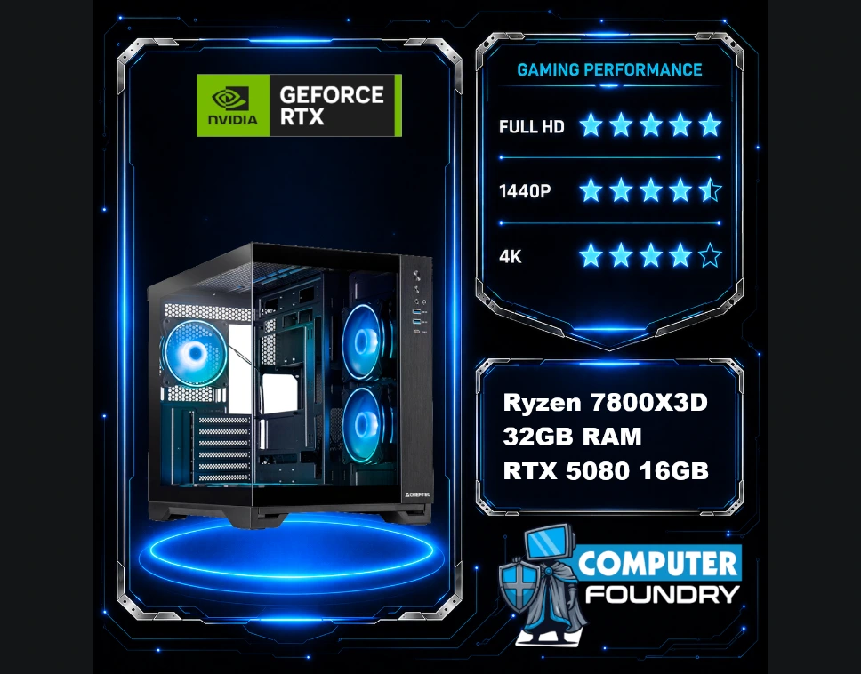 MASTER 4k Gaming PC RTX 5080 16GB | 32GB RAM